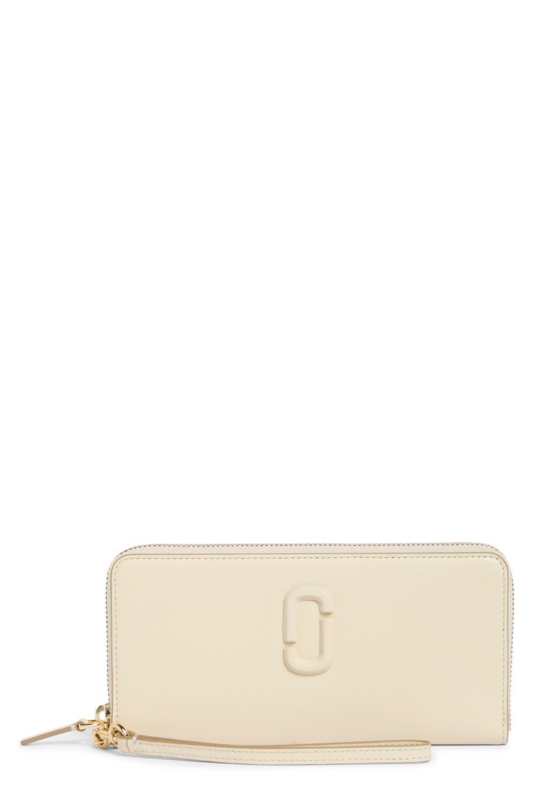 The Continental Leather Continental Wallet, Main, color, CLOUD WHITE