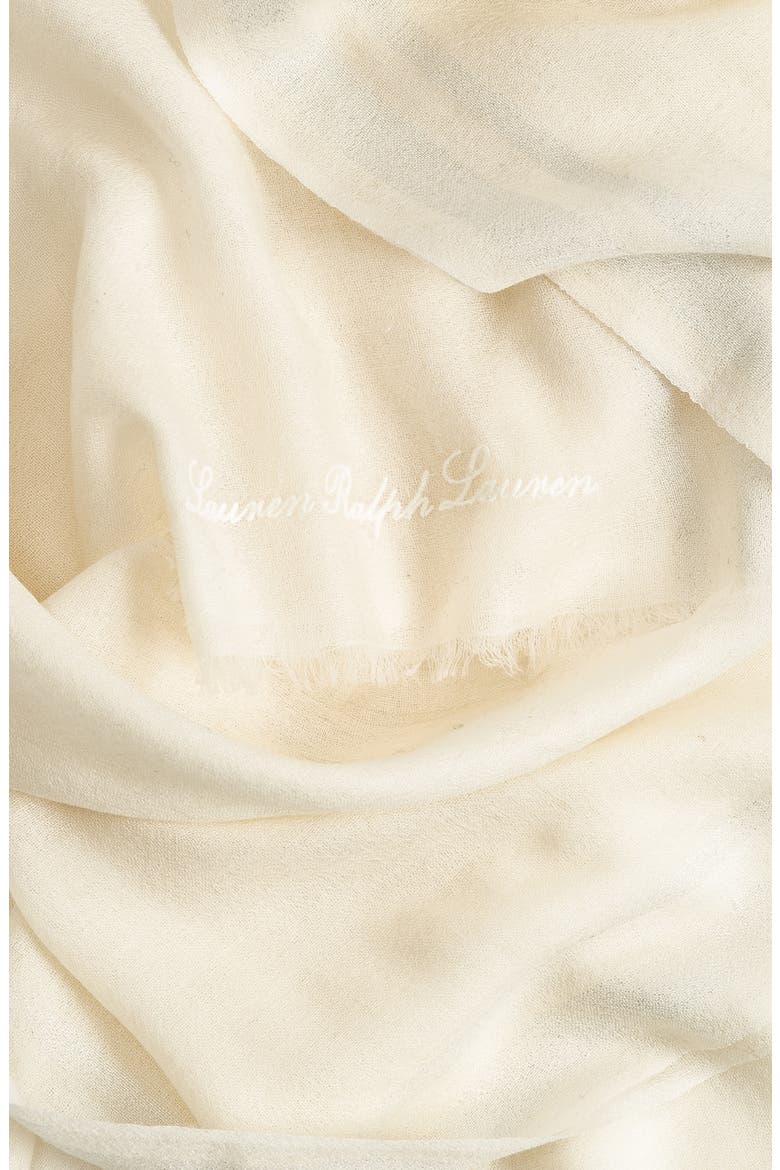 Yarn Dye Wrap With Lurex, Alternate, color, Cream/Silver