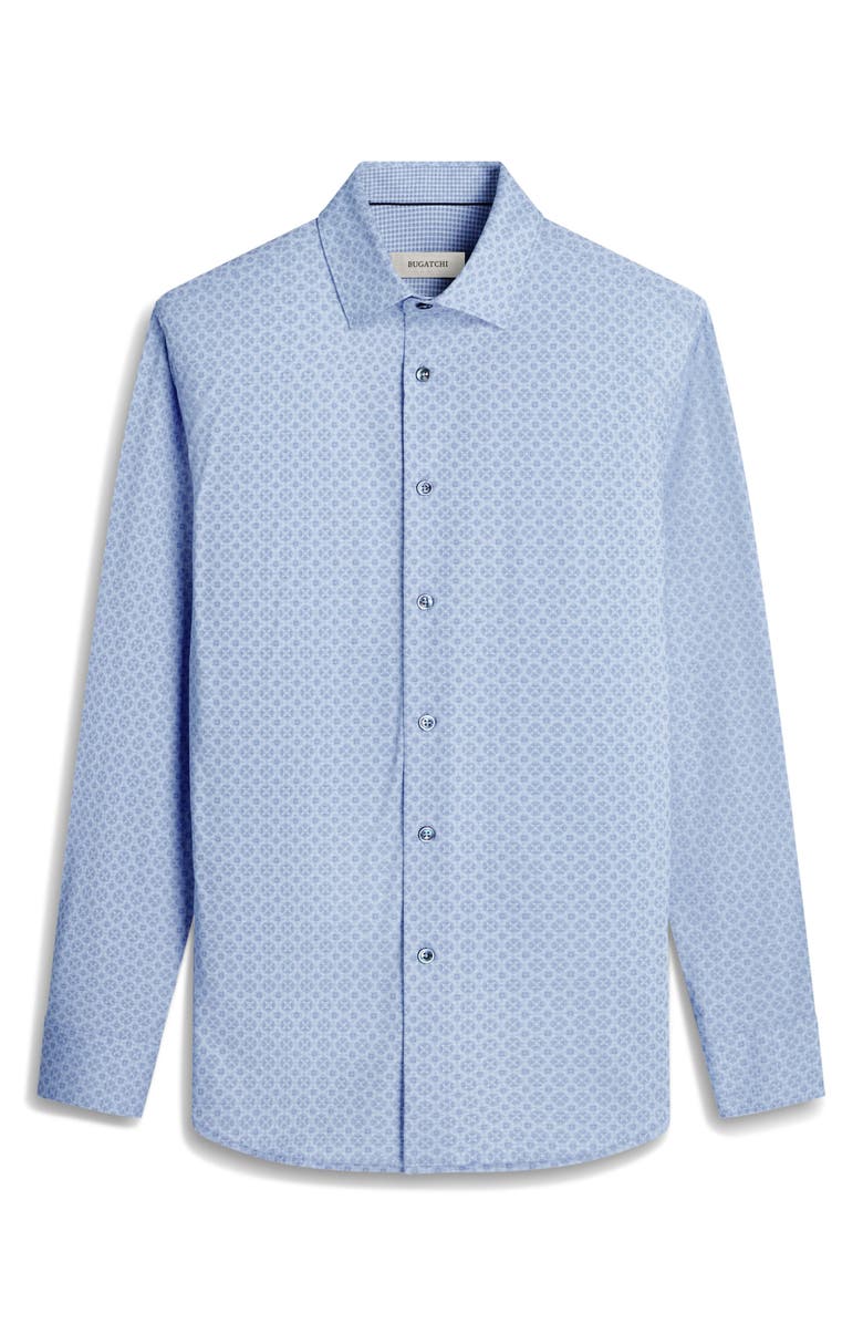 Bugatchi Jimmy OoohCotton<sup>®</sup> Medallion Print Button-Up Shirt, Alternate, color, 