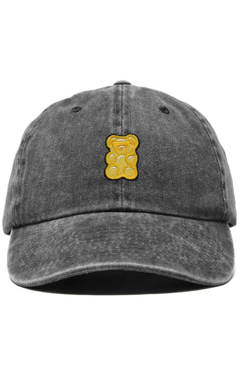 Yellow Gummy Embroidered Dad Cap