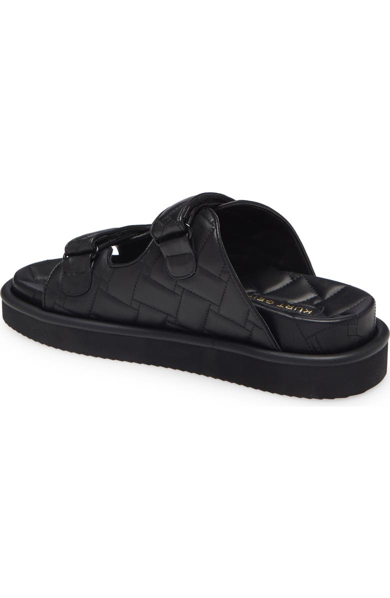 Kurt Geiger London Orson Box Quilt Slide Sandal, Alternate, color, Black