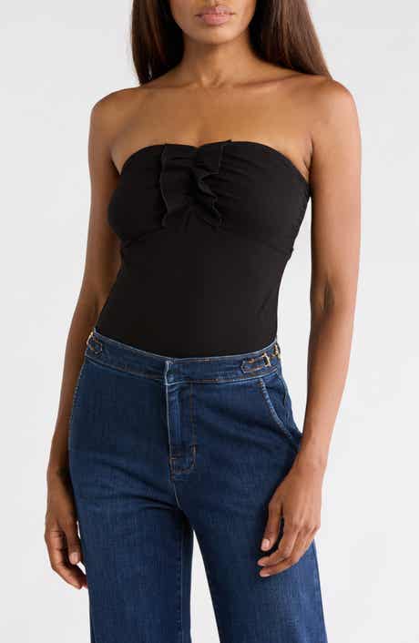 Livvy Strapless Rib Knit Bodysuit