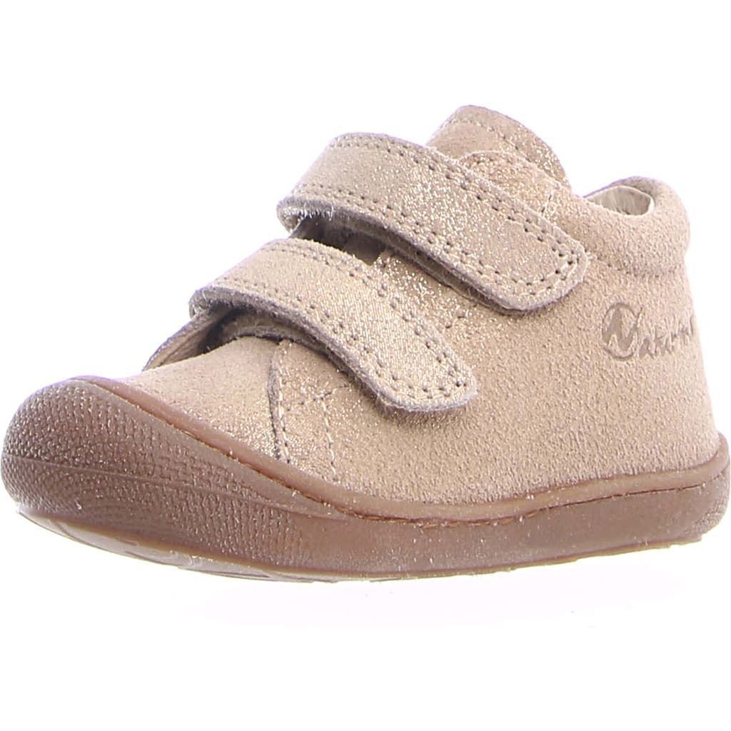 Naturino Cocoon High Top Sneaker in Platinum Glitter Suede  product