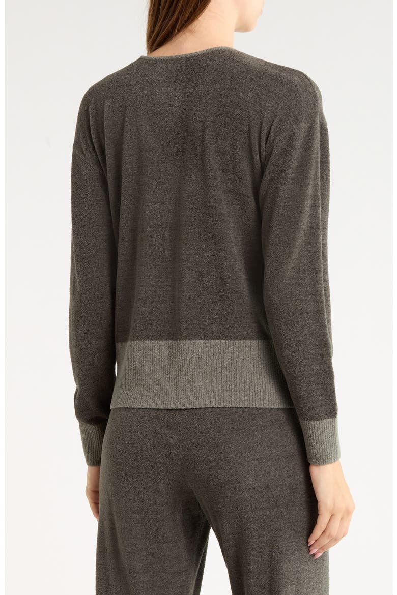 CozyChic Ultra Lite Colorblocked Button Front Cardigan, Alternate, color, DARK MOSS/ SPRUCE