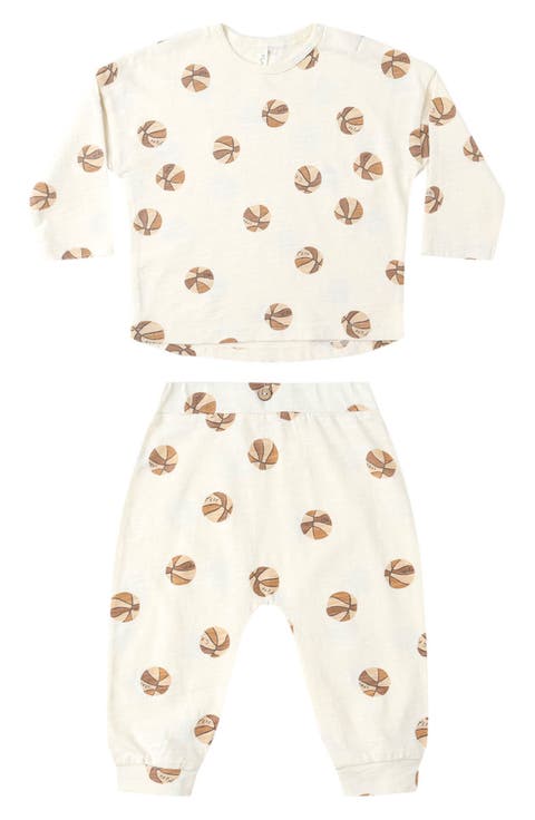 Ball Print Long Sleeve Shirt & Pants Set (Baby)