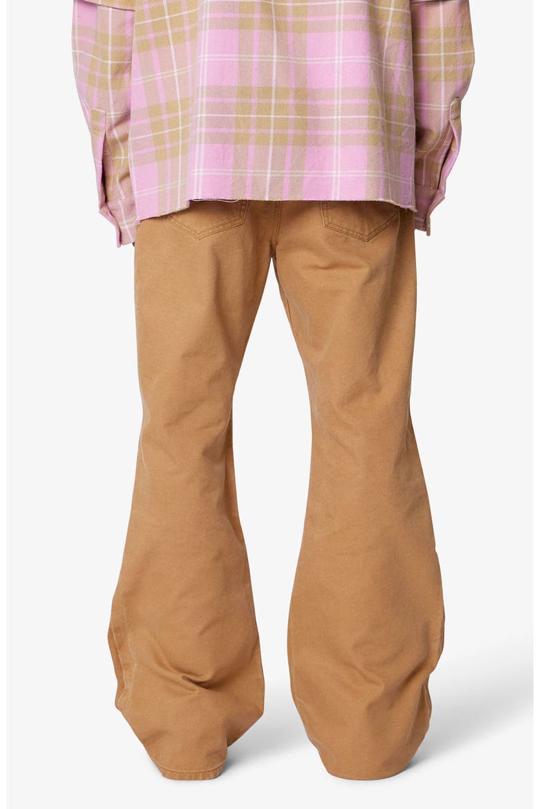 Iron Cross Baggy Flared Cotton Canvas Pants, Alternate, color, TAN