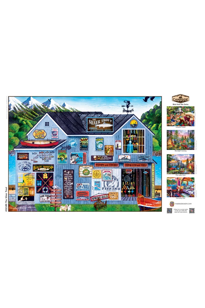 The Silver Trout 300 Piece Jigsaw Puzzle, Alternate, color, Multicolor