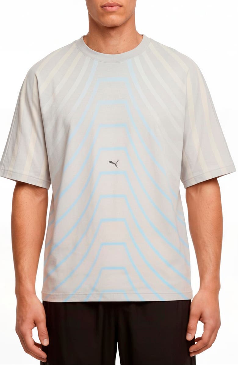 PUMA CLRT Graphic T-Shirt, Main, color, Cool Light Gray