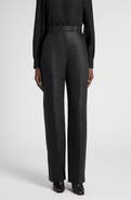McQueen Straight Leg Linen Trousers