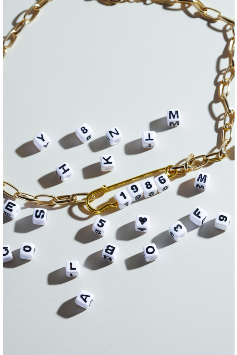 Safety Pin Necklace, Alternate, color, Gold