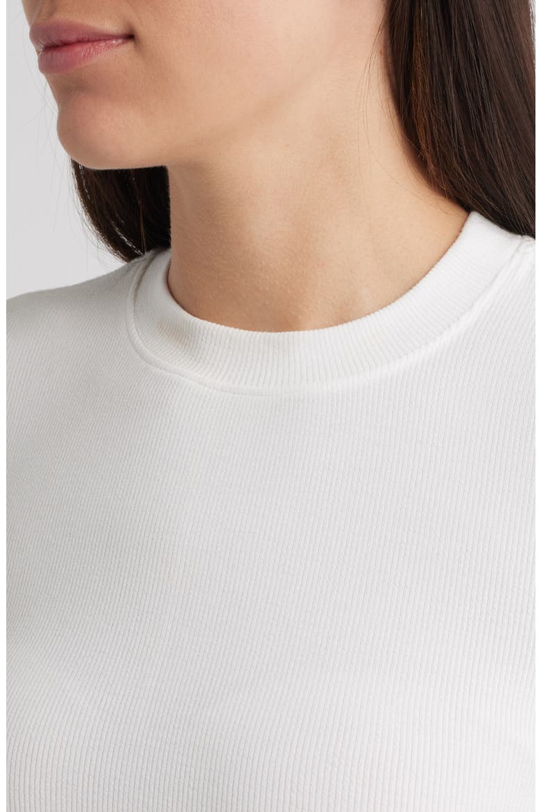 The Rib Crewneck Top, Alternate, color, WHITE