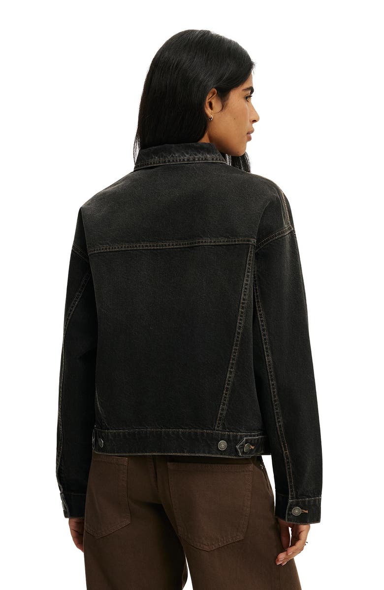 Cotton On Women's Original Denim Jacket, Alternate, color,