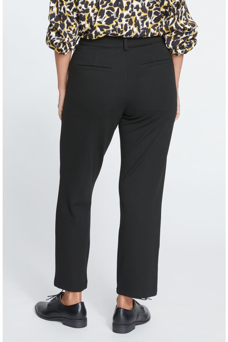 Ponte Cigarette Pants, Alternate, color, BLACK