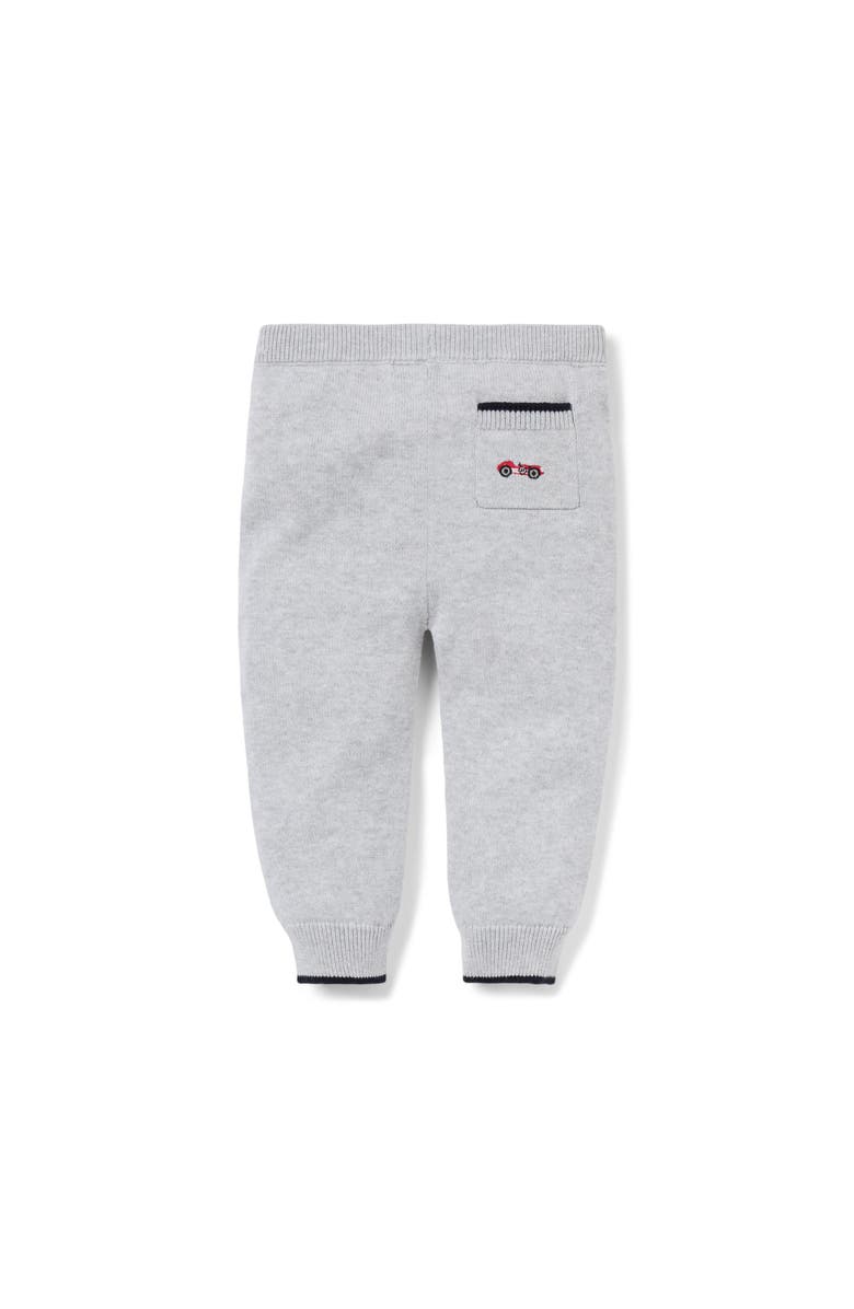 Janie and Jack Baby Race Car Sweater Pant, Alternate, color, Grey