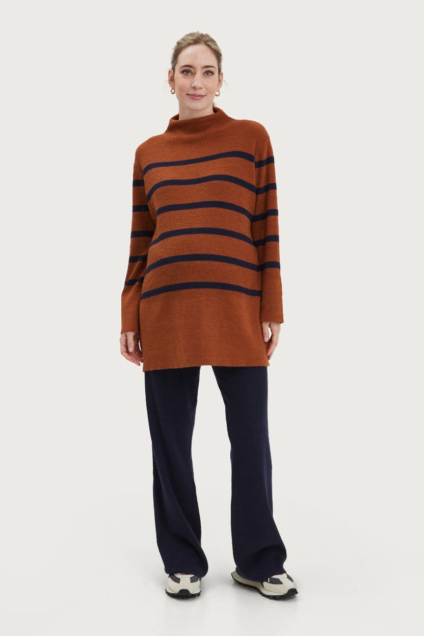 Sarabeth Maternity & Nursing Striped Sweater