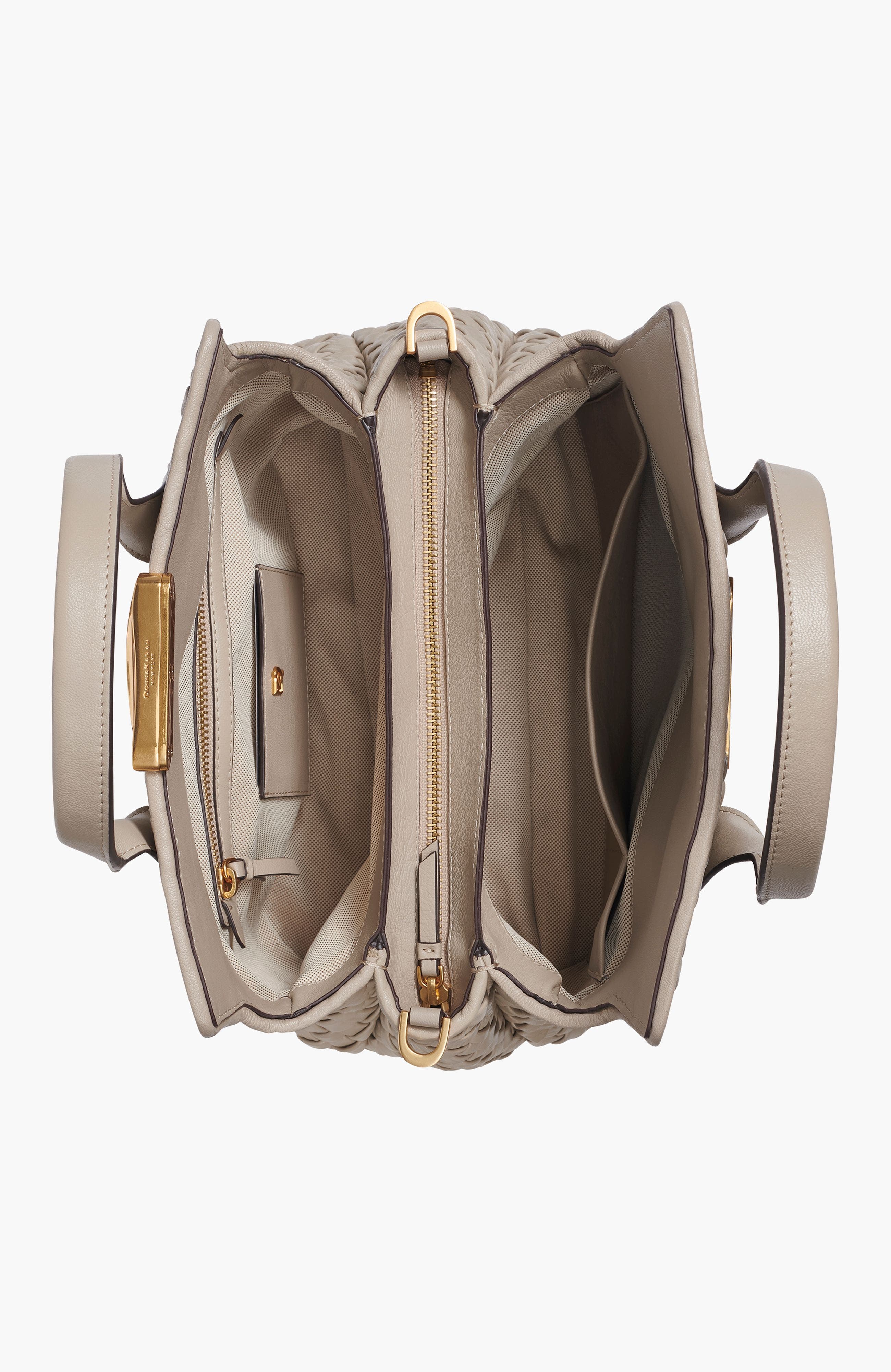 Amagansett Woven Leather Satchel, Alternate, color, Moth