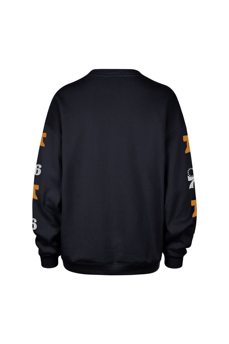 Women's '47  Navy Philadelphia 76ers 2025/26 City Edition Go Big Oversized Sweatshirt, Alternate, color, Navy