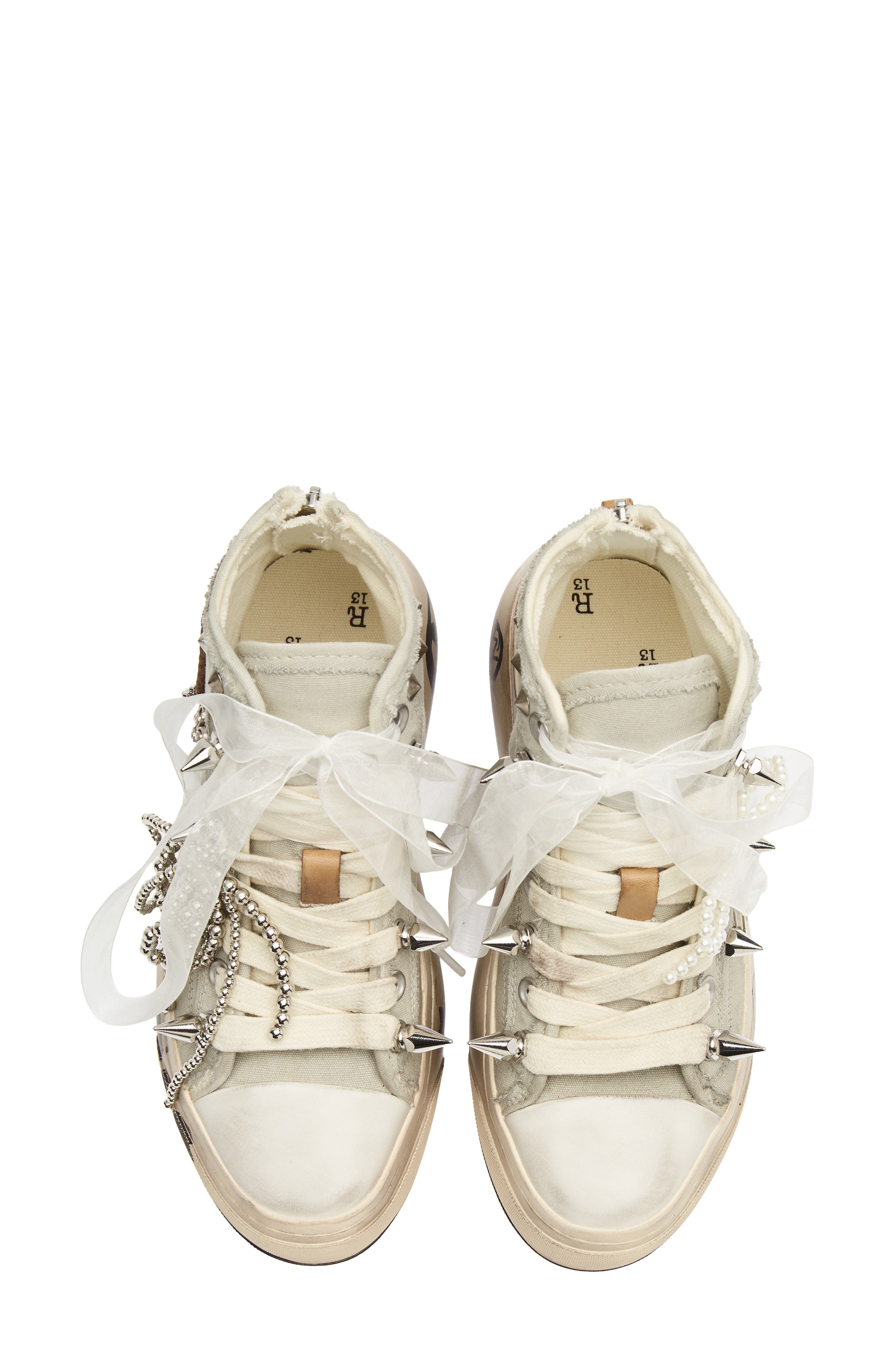 Kurt High Top Platform Sneaker, Alternate, color, OFF WHITE WITH CHARMS