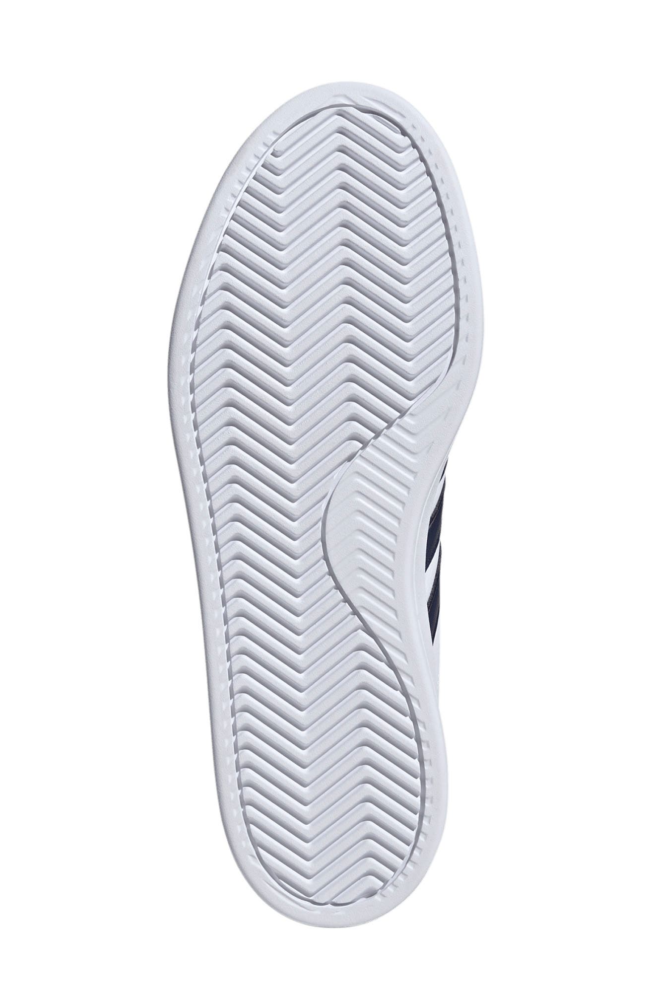 adidas Grand Court 2.0 Sneaker, Alternate, color, White/ Dark Blue/ Scarlet