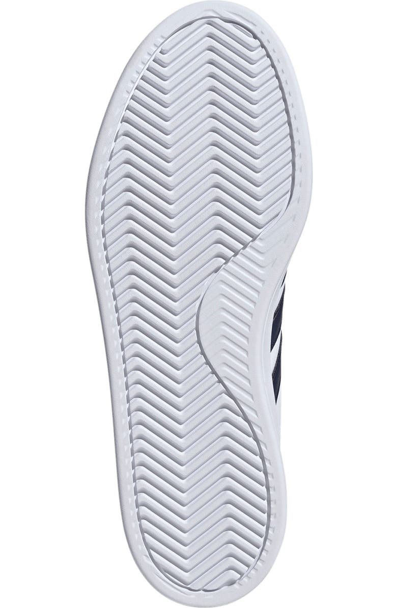 adidas Grand Court 2.0 Sneaker, Alternate, color, White/ Dark Blue/ Scarlet