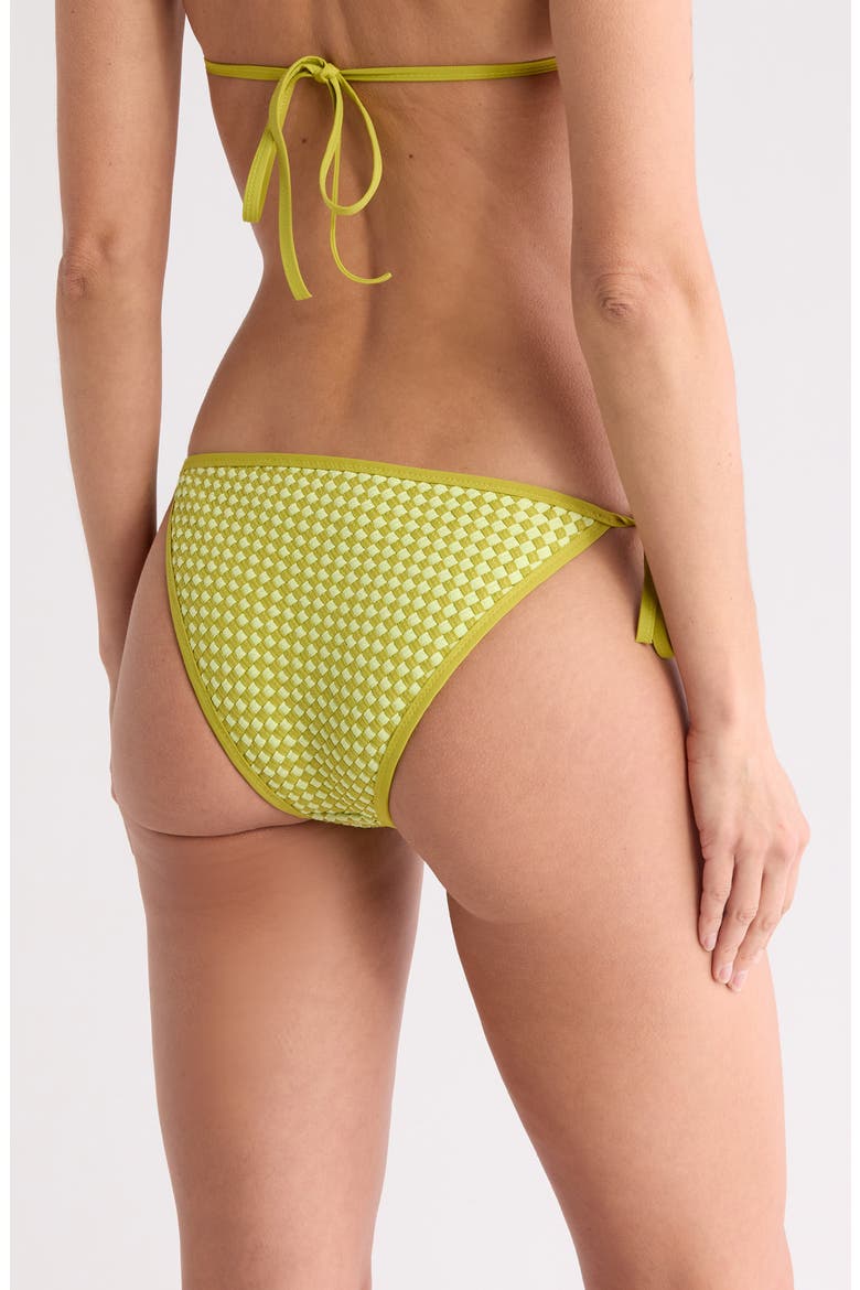 The Iris Side Tie Bikini Bottoms, Alternate, color, CHARTREUSE / LIME