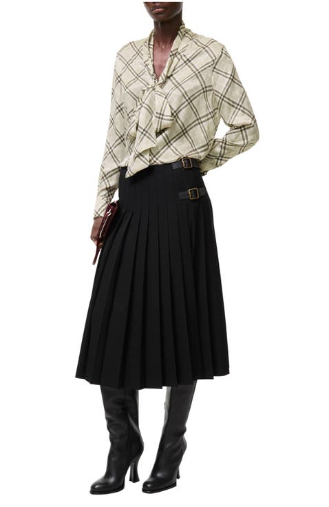 Wool Midi Kilt