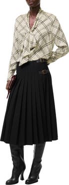 Burberry Wool Midi Kilt
