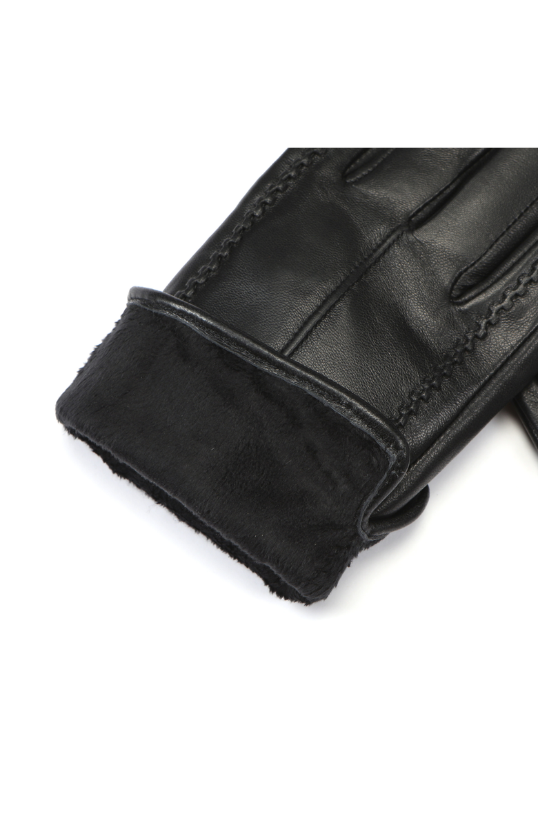 Bob Oré Blue Collection Elise Leather Gloves, Alternate, color, Black