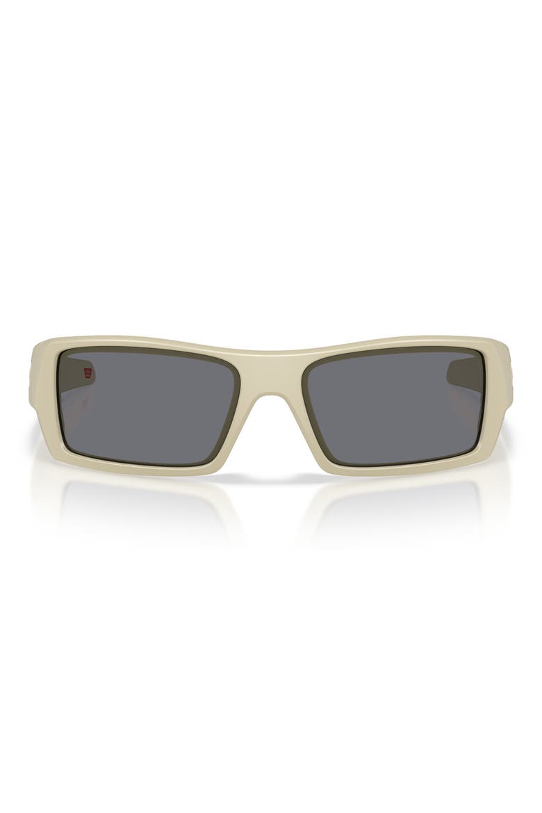 60mm Gascan Rectangle Sunglasses, Main, color, MATTE SAND / GREY