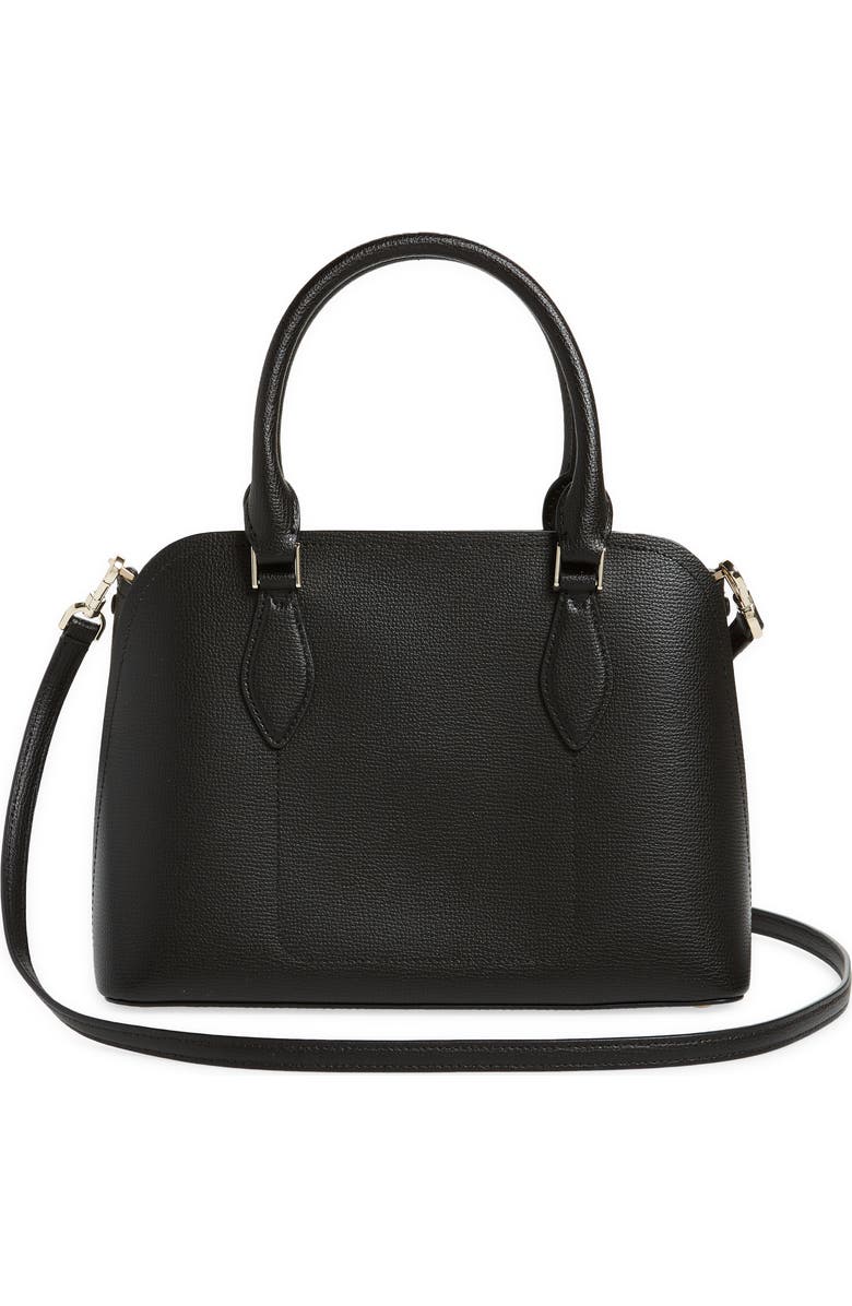 Kate Spade New York darcy small leather satchel bag, Alternate, color, Black