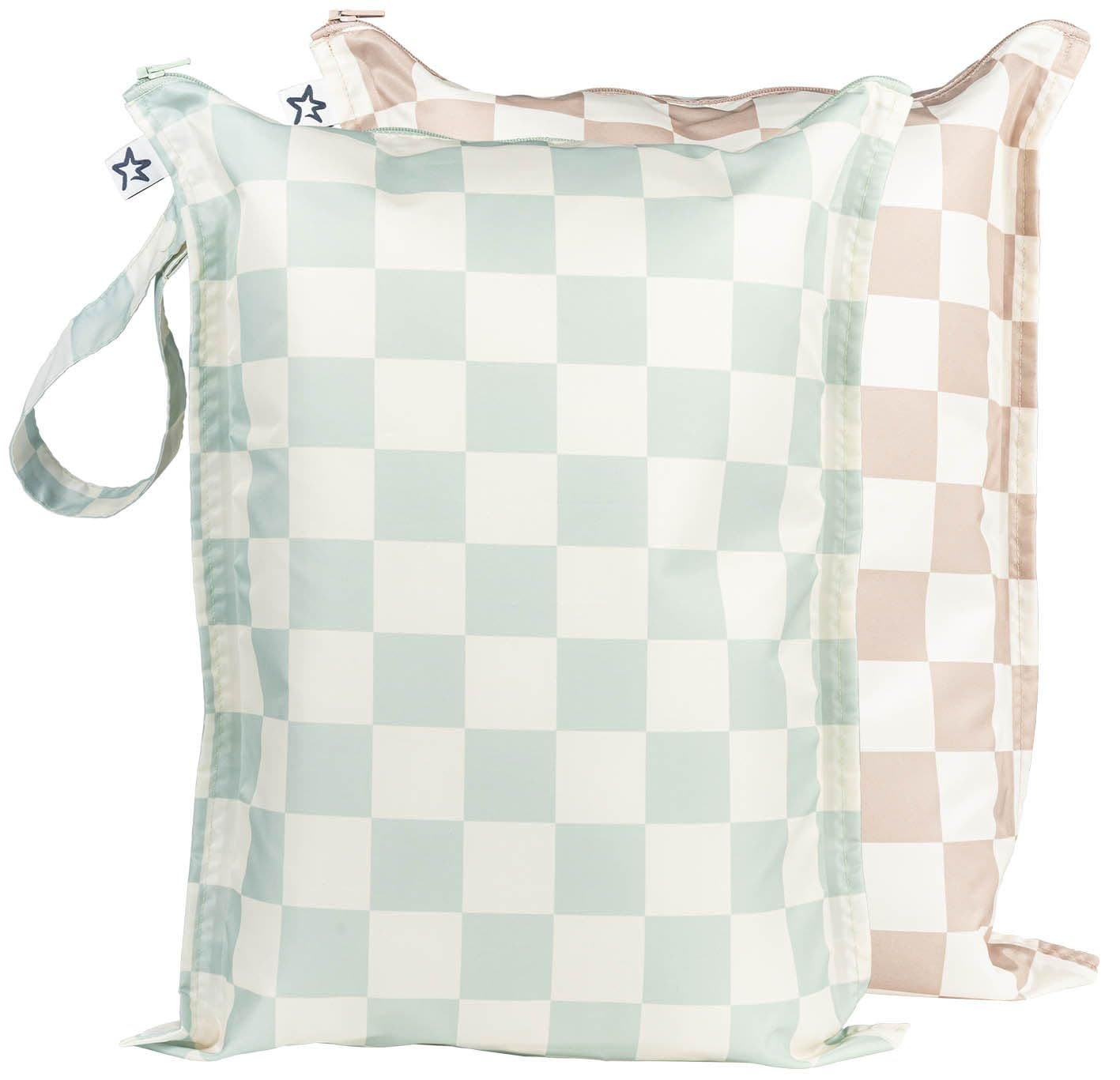 Tiny Twinkle Mess-Proof Waterproof Washable Baby/Toddler Wet Bags - Pattern, Main, color, Unisex Checkers