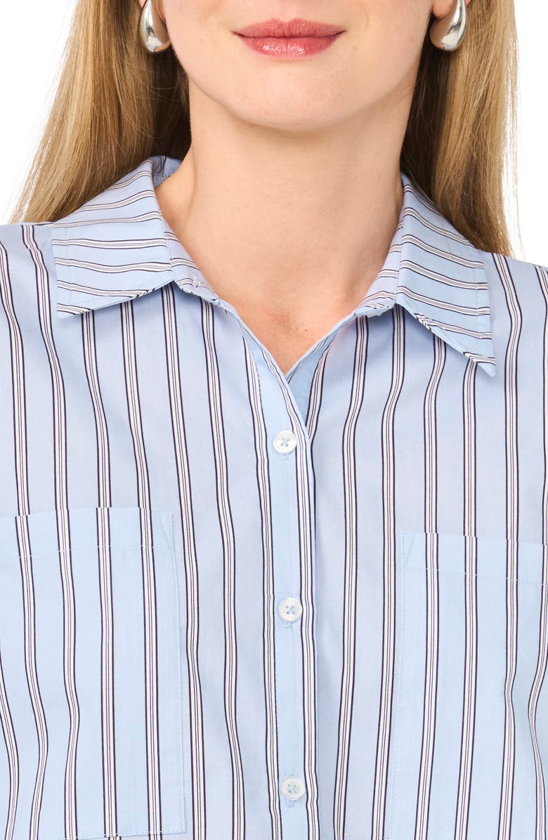 Parker Stripe Long Sleeve Button-Up Shirt, Alternate, color, Xeon Blue