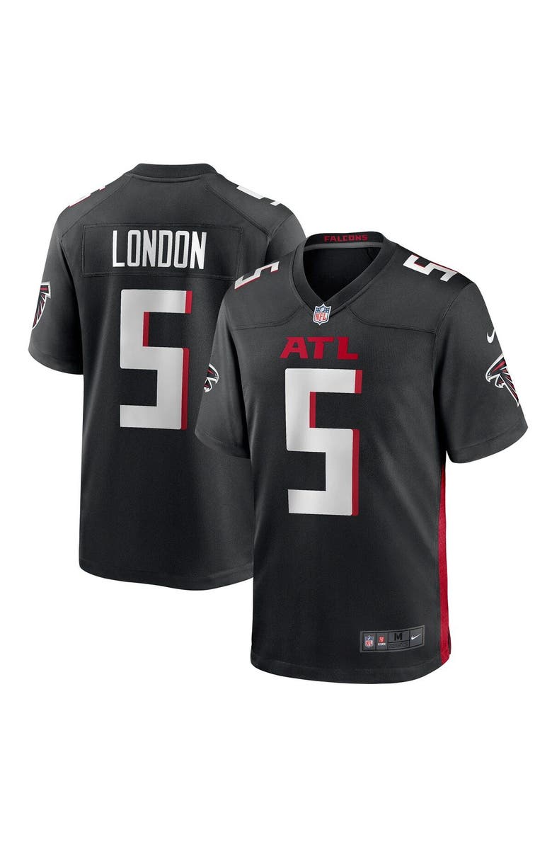 Nike Men's Nike Drake London Black Atlanta Falcons Player Game Jersey, Main, color, Black