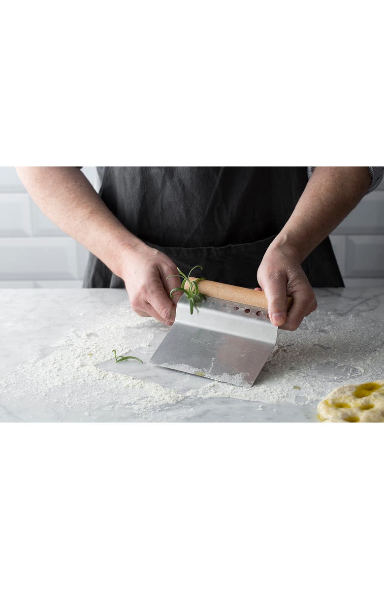 MASON CASH Innovative Kitchen Bench Scraper, 4-in-1 Dough Cutter with Herb Stripper, Alternate, color, Silver
