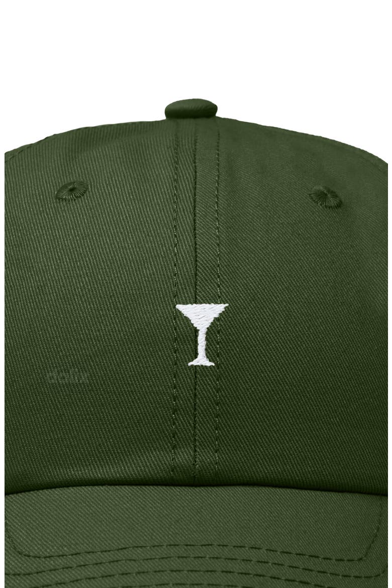 Lil Martini Dad Cap, Alternate, color, Olive