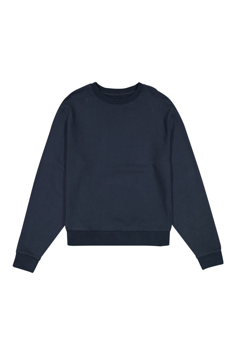 Cotton Fleece Sweatshirt, Alternate, color, CLASSIC NAVY