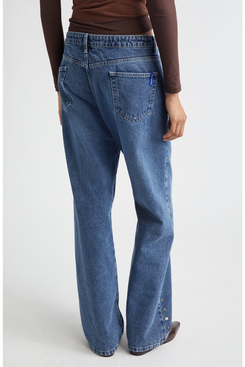 Crowd Rivet Studded Boyfriend Jeans, Alternate, color, DENIM