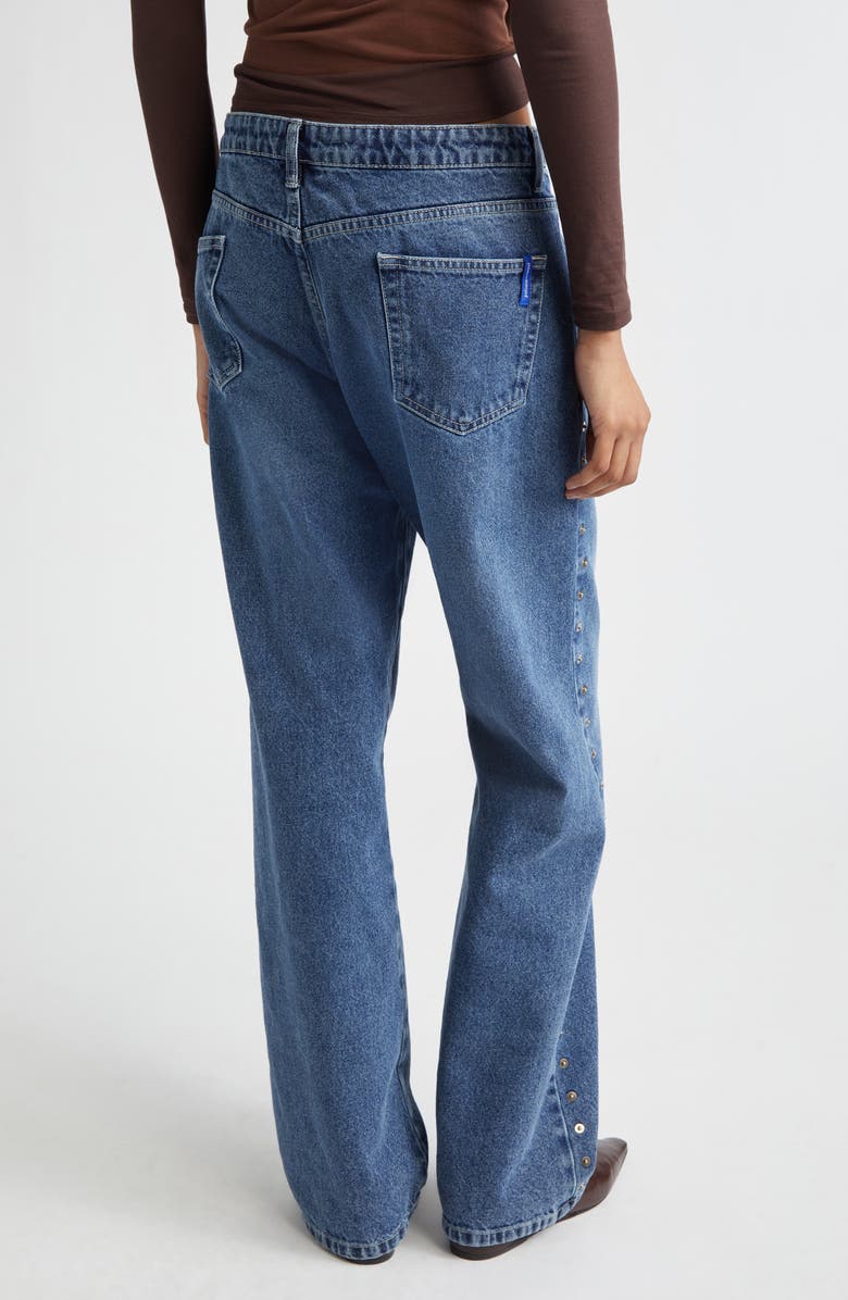 Paloma Wool Crowd Rivet Studded Boyfriend Jeans, Alternate, color, Denim