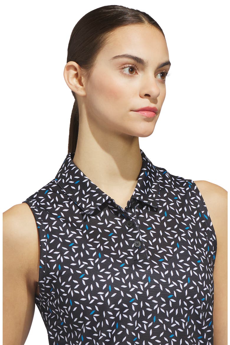Ultimate All Over Print Sleeveless Polo, Alternate, color, BLACK