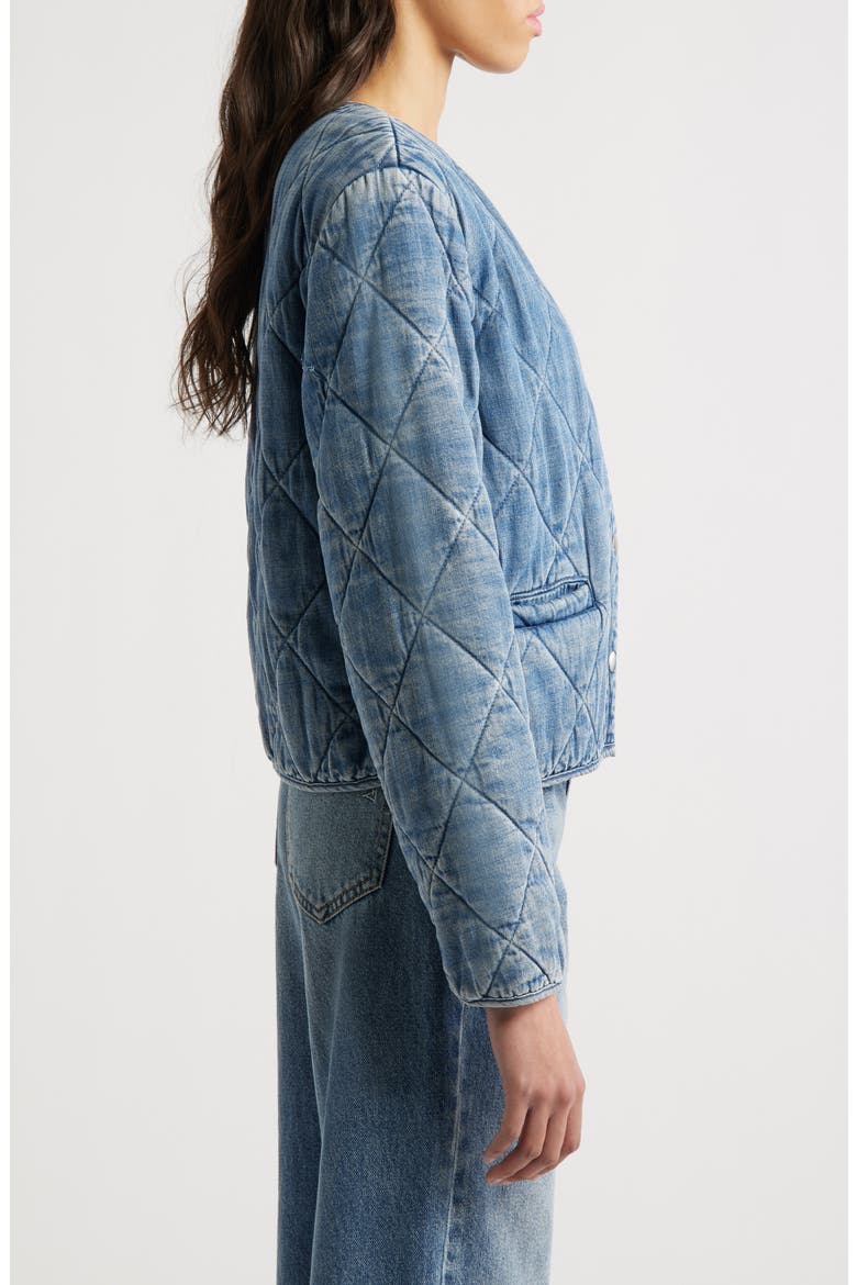 Ency Quilted Denim Jacket, Alternate, color, MID BLUE