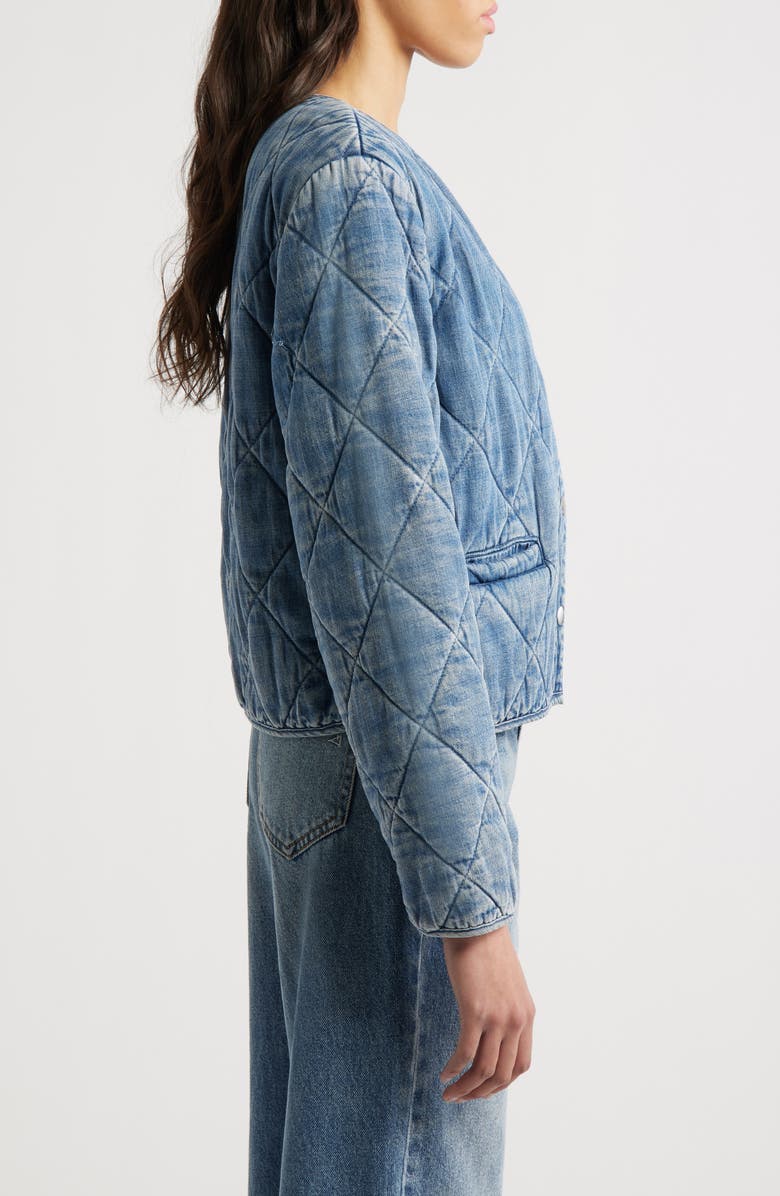Rails Ency Quilted Denim Jacket, Alternate, color, Mid Blue