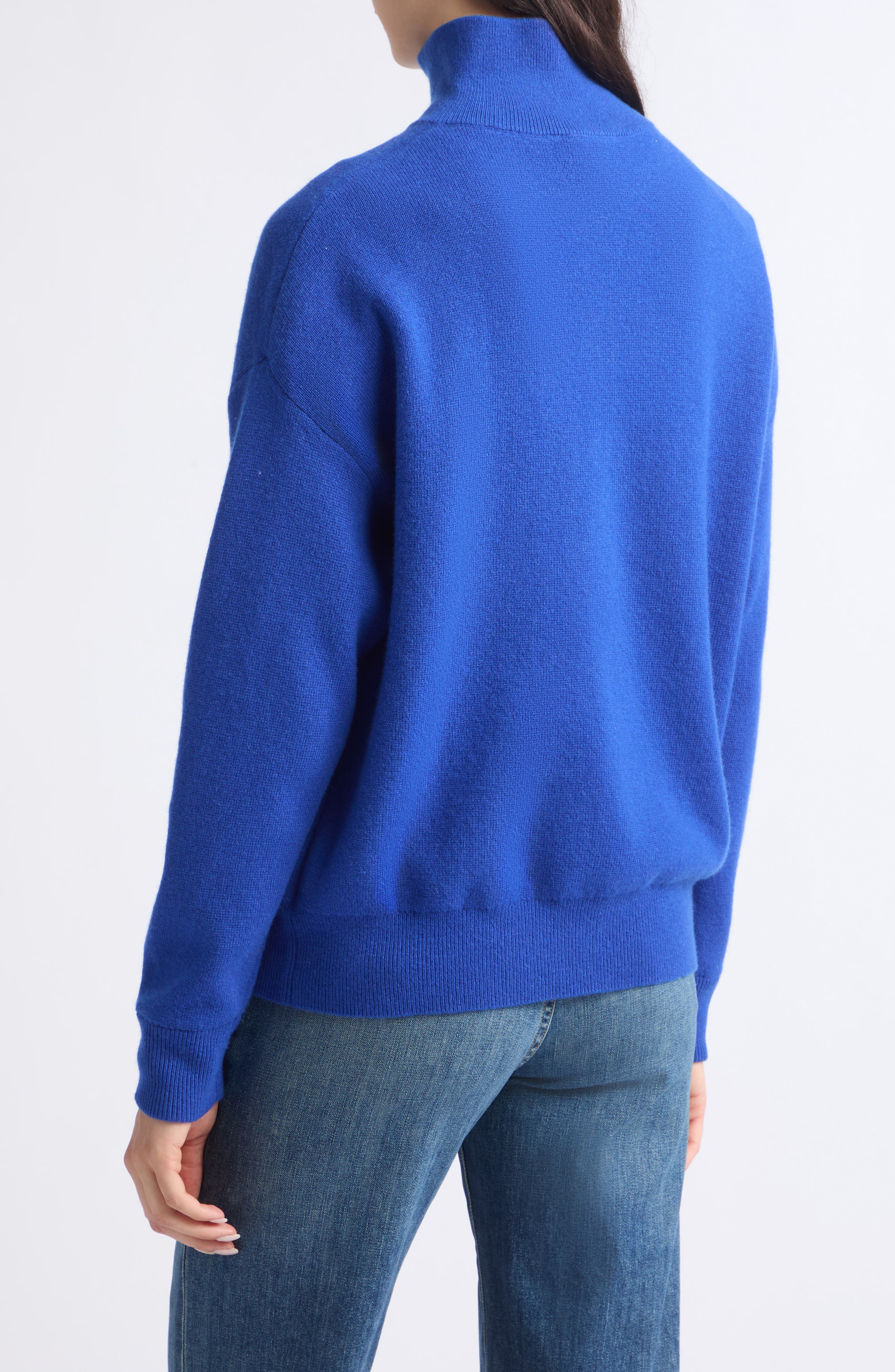 STAUD Hudson Quarter Zip Cashmere Sweater (Women) | Nordstrom