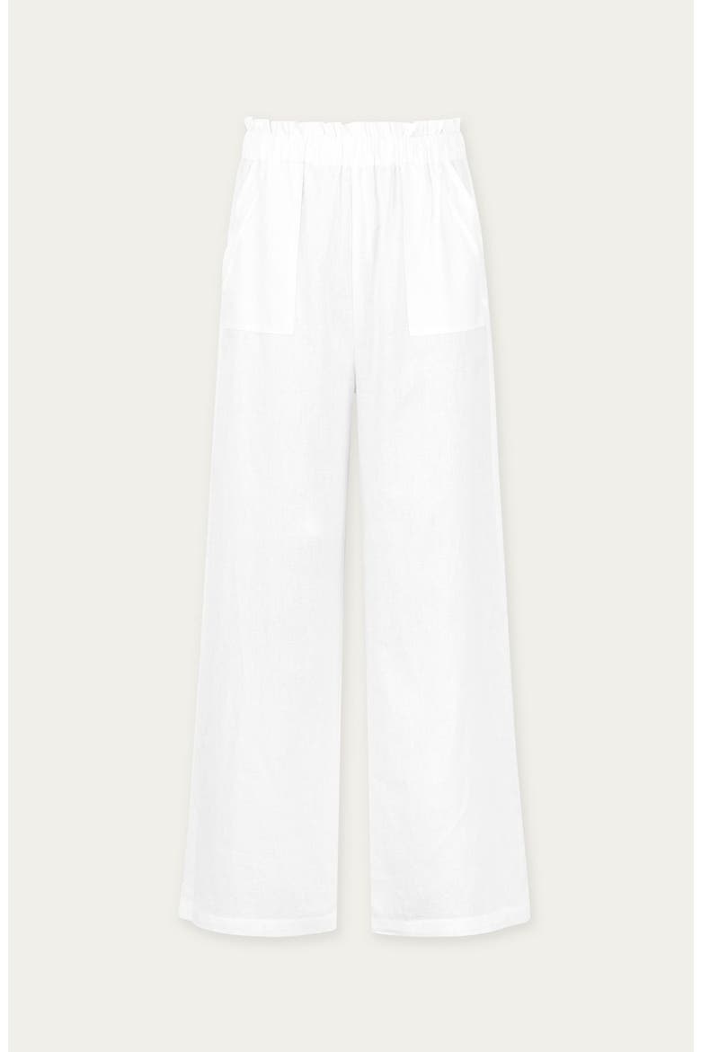 Lyricist Natural High Rise Pull-on Pants, Alternate, color, White