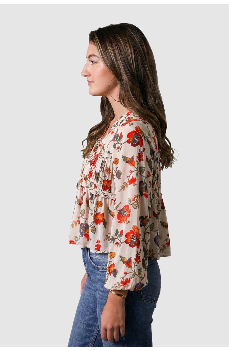 West Of Aurelie Top, Alternate, color, Lucia Floral