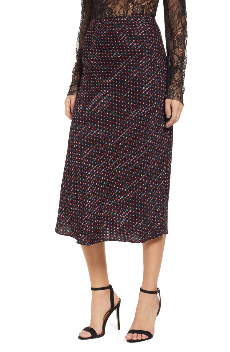 AFRM Brynne Print Midi Skirt, Main, color, 