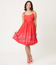 Unique Vintage 1950s Bobbie Swing Dress