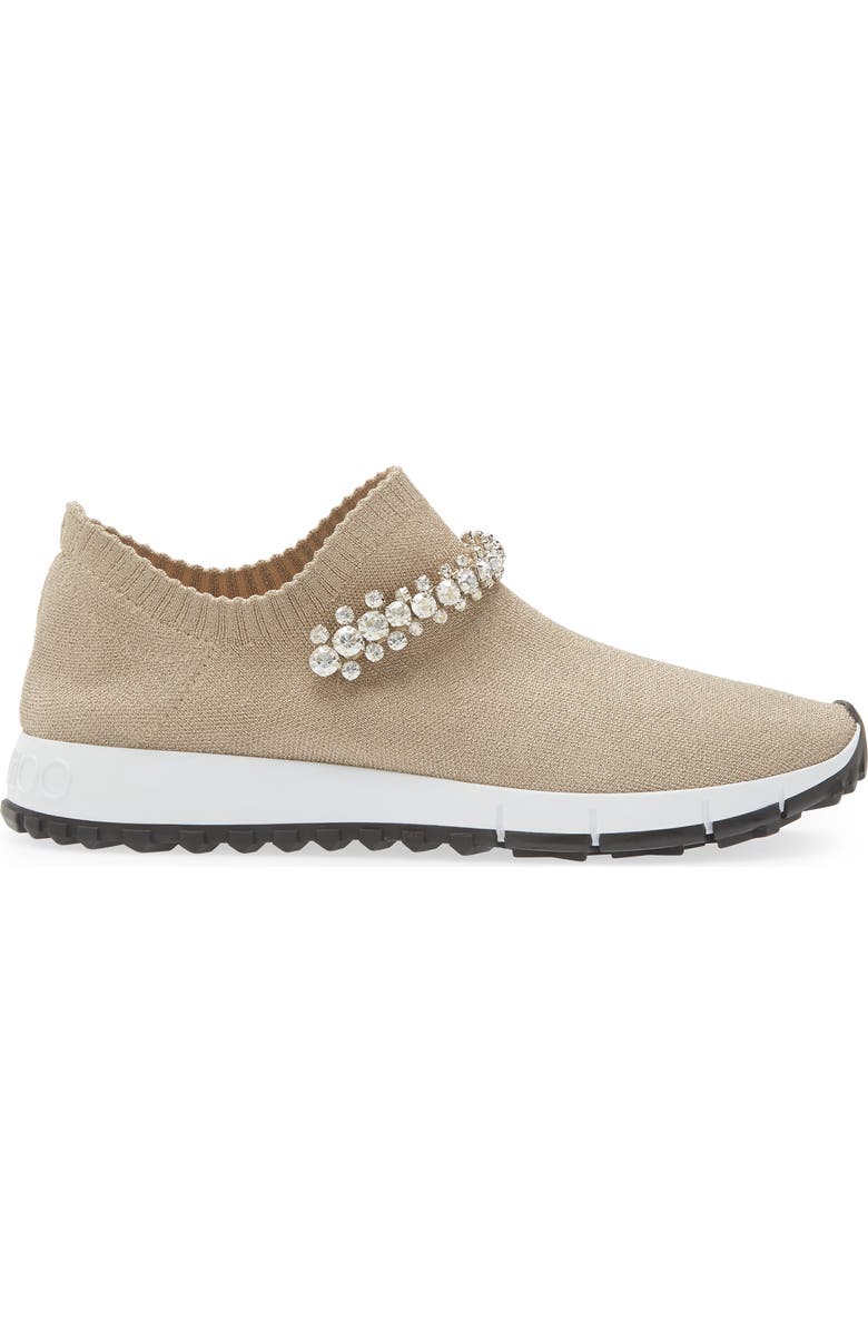 Jimmy Choo Verona Crystal Embellished Knit Sneaker, Alternate, color,