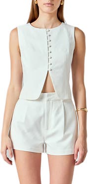 Endless Rose Linen & Cotton Vest