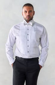 THE BLACK TUX Classic Wing Tip Tuxedo Shirt