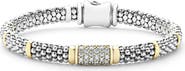 LAGOS Diamond Caviar Bead Bracelet